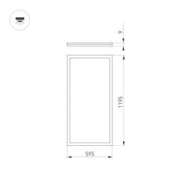 Встраиваемая светодиодная панель Arlight DL-Intenso-S600x1200-60W Day4000 036239