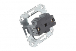 Розетка 2P Liregus Epsilon серебро 28-175