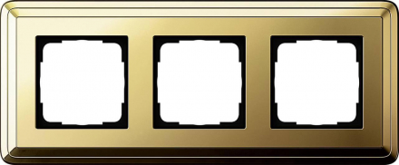 Рамка 3-постовая Gira ClassiX латунь 0213631