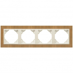 Рамка 4-постовая Efapel Logus 90 Arbore вишня/жемчуг 90940 TJP