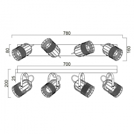 Спот Vele Luce Extra VL6472W04