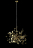 Подвесной светильник Crystal Lux GARDEN SP3 D400 GOLD