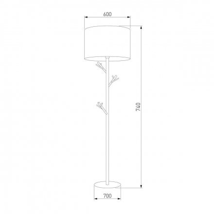 Торшер TK Lighting 5572 Albero White