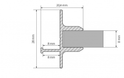 Профиль Arlight TOP-GLASS8-2D-2000 016976