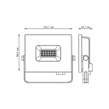 Прожектор светодиодный Gauss Elementary 10W 613100610