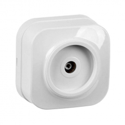 Розетка телевизионная TV IEK Glory белая EAH10-K01