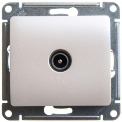 Розетка телевизионная TV Schneider Electric Glossa перламутр GSL000691