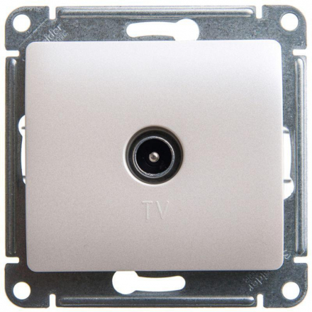 Розетка телевизионная TV Schneider Electric Glossa перламутр GSL000691