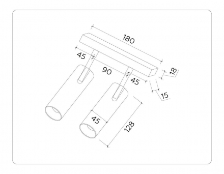 Трековый светодиодный светильник Ambrella light Track System GL3902