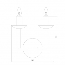 Бра Eurosvet Cariso 60150/2 хром