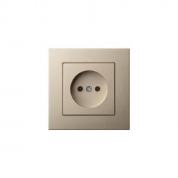Розетка 2P Liregus Epsilon шампань 28-309