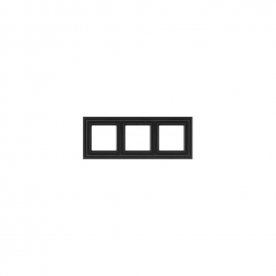 Рамка 3-постовая Liregus Retro черный матовый 29-245