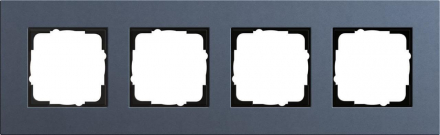 Рамка 4-постовая Gira Esprit Lenoleum-Multiplex синий 0214227