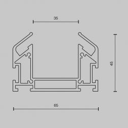 Профиль Maytoni Technical Accessories for tracks Trinity TRA005MP-312S