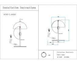 Настольная лампа Kink Light Локси 07707-T,19(03)
