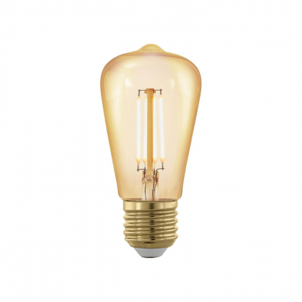 Лампа светодиодная филаментная диммируемая Eglo E27 4W 1700К золотая 11695