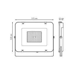 Прожектор светодиодный Gauss Elementary 150W 6500К 691511150