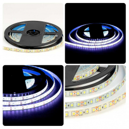 Светодиодная лента OGM 9,6W/m 120LED/m 2835SMD холодный белый 5M LSE-261