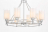 Подвесная люстра Lumina Deco Marietta LDP 8025-8 CHR+WT