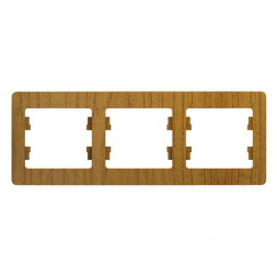Рамка 3-постовая Schneider Electric Glossa дуб GSL000503