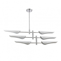 Подвесная люстра Crystal Lux Rafael SP6 Chrome