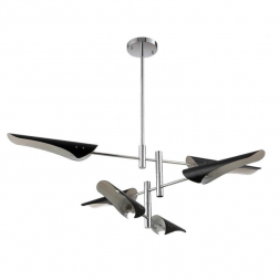 Подвесная люстра Crystal Lux Rafael SP6 Chrome