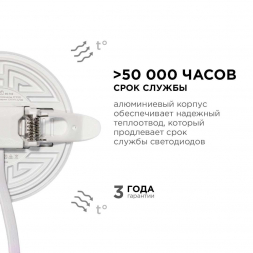 Светодиодная панель безрамочная Apeyron 06-102