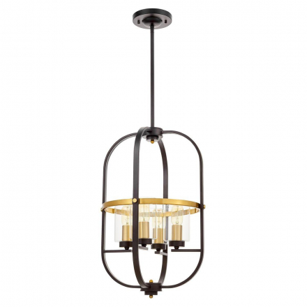 Подвесная люстра Lumina Deco Monterey LDP 1141-4 BK+MD