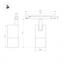 Трековый светодиодный светильник Arlight Mag-Flex-Spot-Zoom-R65-15W Day4000 047203