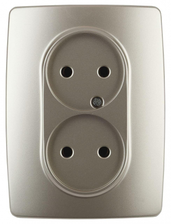 Розетка ЭРА 12 2x2P 16A 250V 12-2107-04 Б0031241