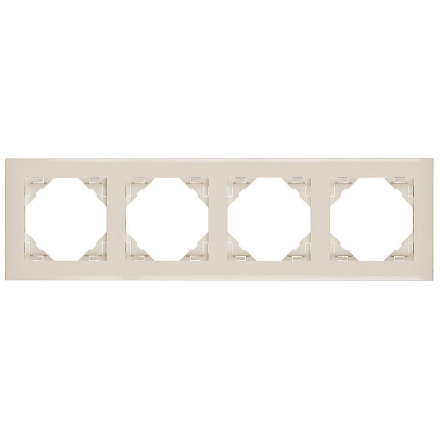 Рамка 4-постовая Efapel Logus 90 Base бежевый 90940 TMF
