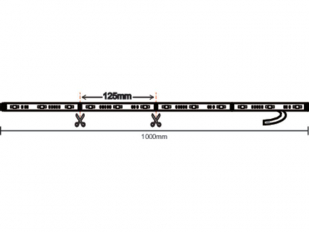 Светодиодная лента WiZ 11W/m RGB+CCT 1M 929002532101