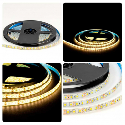 Светодиодная лента OGM 9,6W/m 120LED/m 2835SMD теплый белый 5M LSE-259