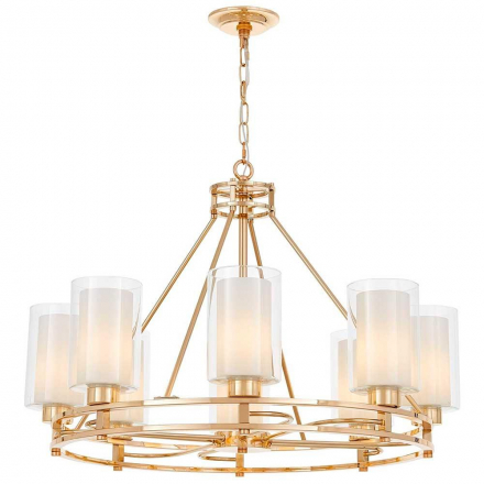 Подвесная люстра Lumina Deco Marietta LDP 8025-8 F.GD+WT