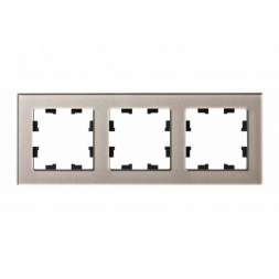 Рамка 3-постовая Schneider Electric AtlasDesign Nature шампань ATN320503