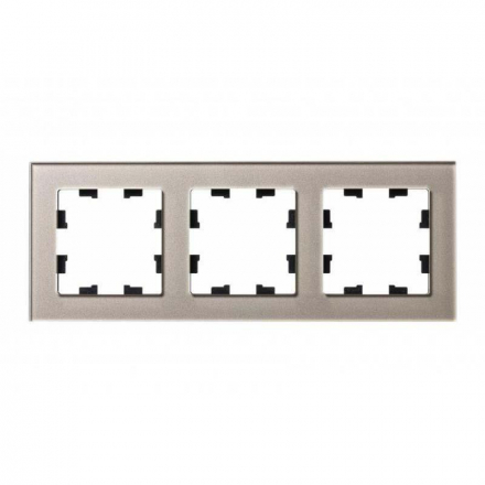 Рамка 3-постовая Schneider Electric AtlasDesign Nature шампань ATN320503