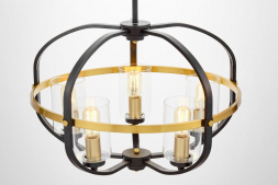 Подвесная люстра Lumina Deco Monterey LDP 1141-5 BK+MD