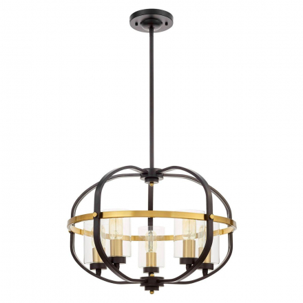 Подвесная люстра Lumina Deco Monterey LDP 1141-5 BK+MD