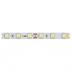 Светодиодная лента ЭРА 14,4W/m 60LED/m 5050SMD холодный белый 5M LS5050-60LED-IP20-W-5m C0043045