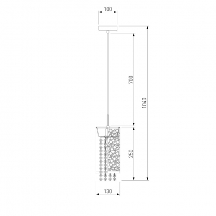 Подвесной светильник Eurosvet 1181/1 хром