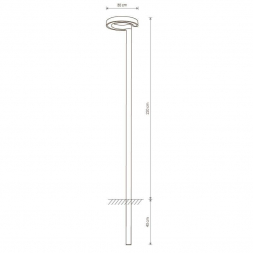 Садово-парковый светодиодный светильник Nowodvorski Pole Led 9185