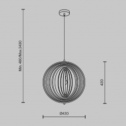 Подвесной светильник Maytoni Modern Roots MOD197PL-01W