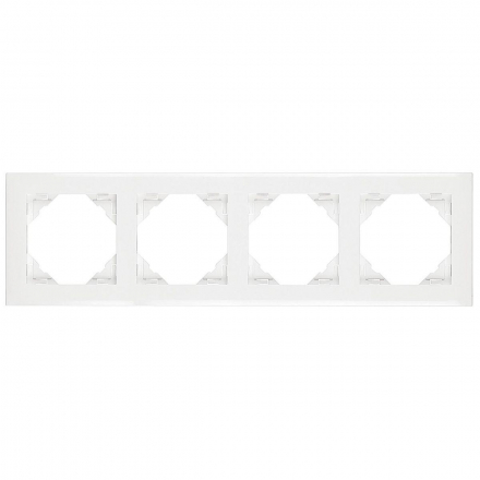 Рамка 4-постовая Efapel Logus 90 Base белый 90940 TBR