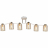Потолочная люстра Illumico IL6111-6COU-79 WH GD