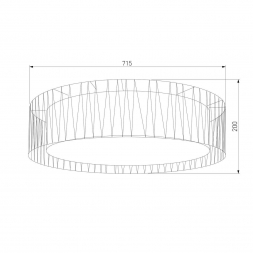 Потолочный светильник TK Lighting 1658 Harmony Black