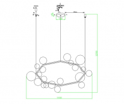 Подвесная люстра Kink Light Иона 09408-21,19