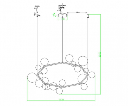 Подвесная люстра Kink Light Иона 09408-21,19
