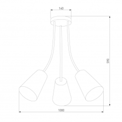Потолочная люстра TK Lighting 1711 Wire Kids