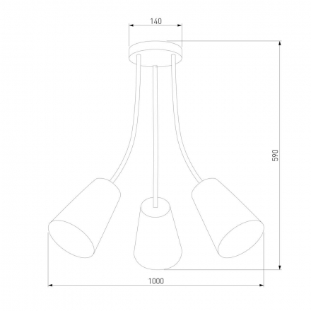 Потолочная люстра TK Lighting 1711 Wire Kids