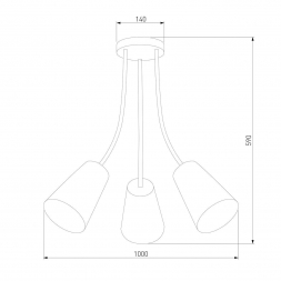 Потолочная люстра TK Lighting 1711 Wire Kids
